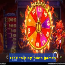 free to play slots games