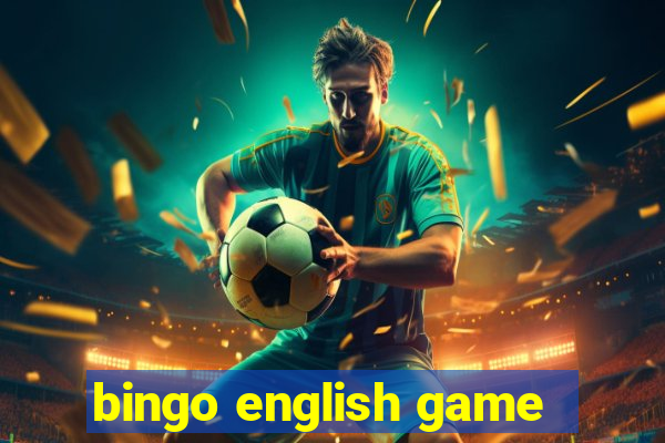 bingo english game