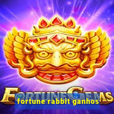 fortune rabbit ganhos