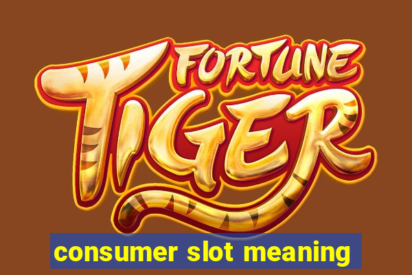 consumer slot meaning