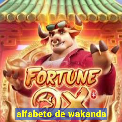 alfabeto de wakanda