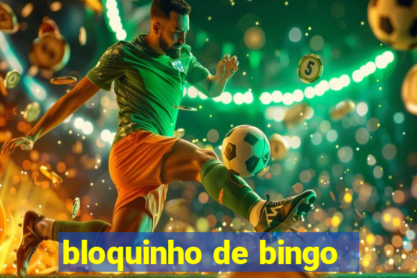 bloquinho de bingo