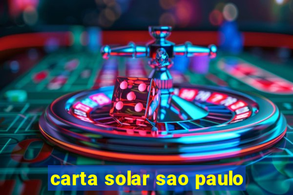 carta solar sao paulo