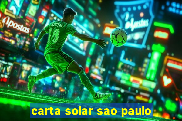 carta solar sao paulo