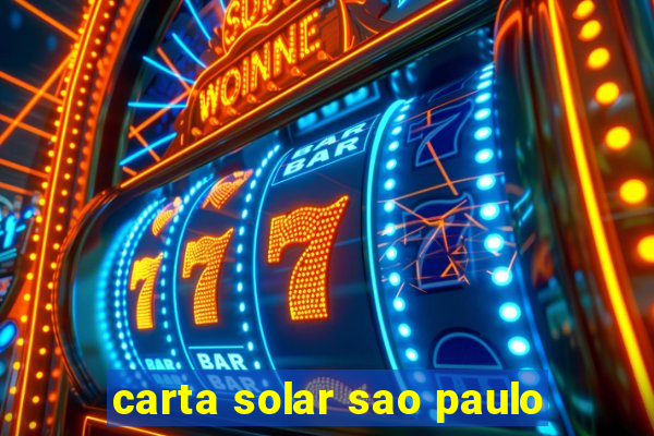 carta solar sao paulo