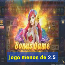 jogo menos de 2.5