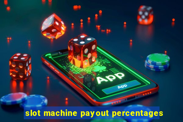 slot machine payout percentages