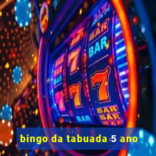 bingo da tabuada 5 ano