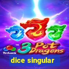 dice singular