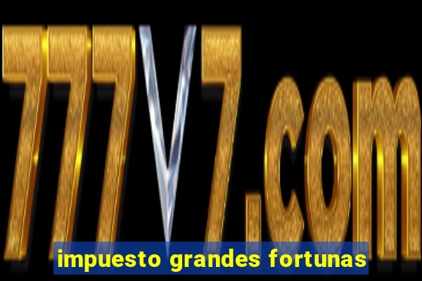 impuesto grandes fortunas