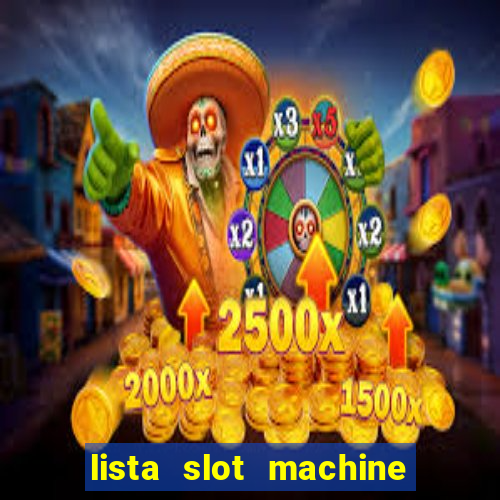 lista slot machine da bar