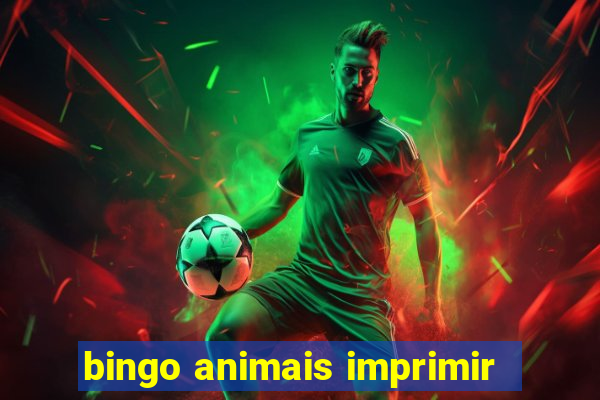 bingo animais imprimir