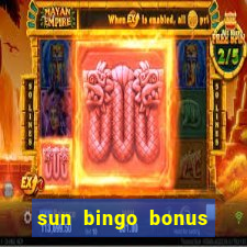 sun bingo bonus terms and conditions