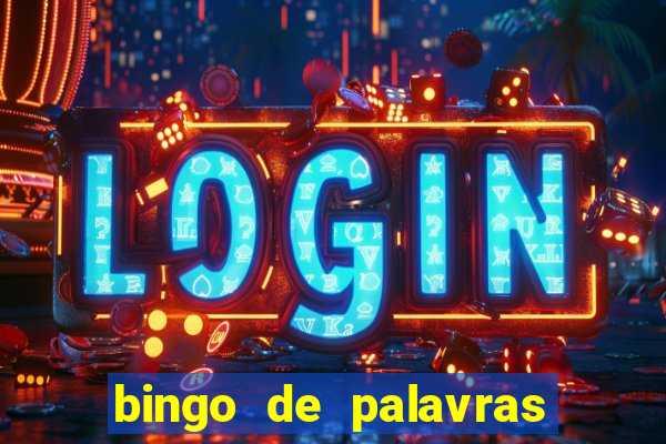 bingo de palavras para 3 ano