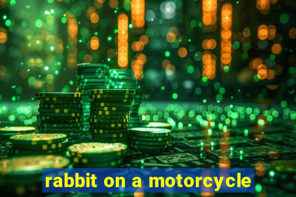 rabbit on a motorcycle