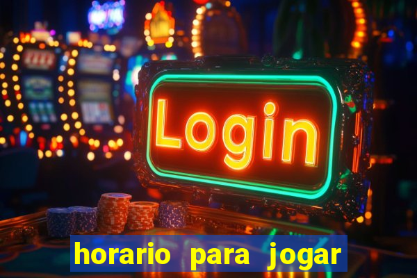 horario para jogar fortune tiger hoje