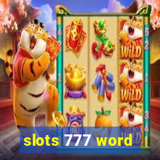 slots 777 word