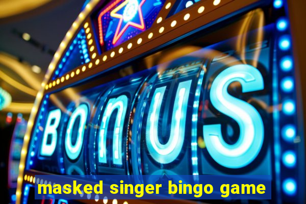 masked singer bingo game