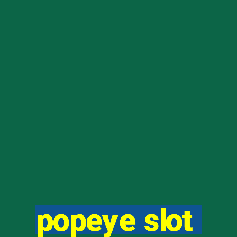 popeye slot