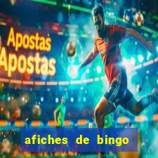 afiches de bingo para editar