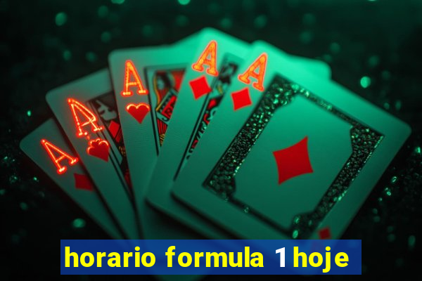 horario formula 1 hoje