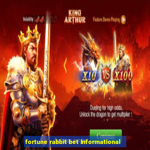 fortune rabbit bet Informational