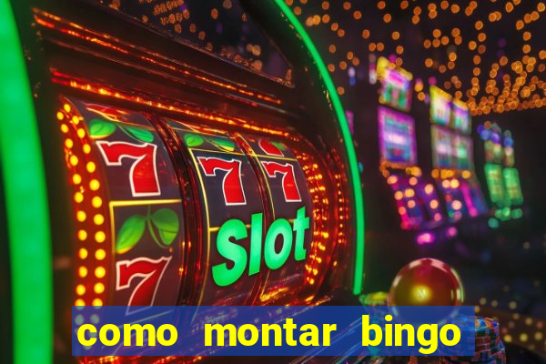 como montar bingo brinquedos toia