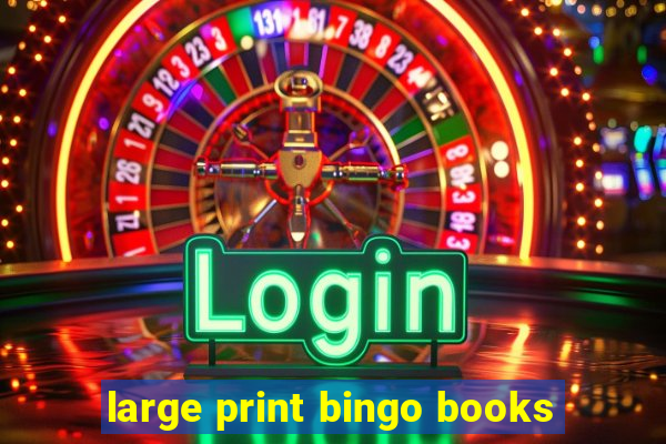 large print bingo books