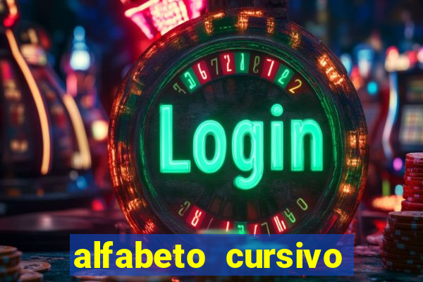 alfabeto cursivo para treinar caligrafia