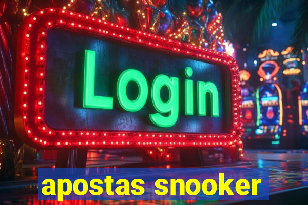 apostas snooker