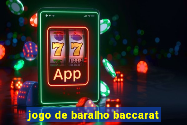 jogo de baralho baccarat