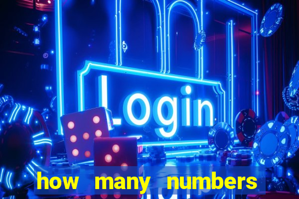 how many numbers in bingo