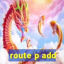 route p add