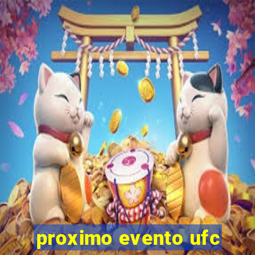 proximo evento ufc