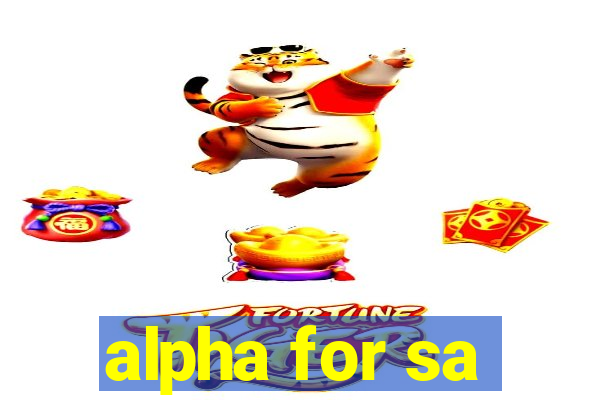 alpha for sa