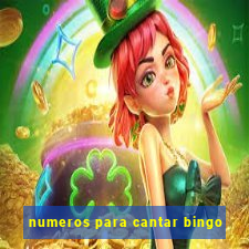 numeros para cantar bingo