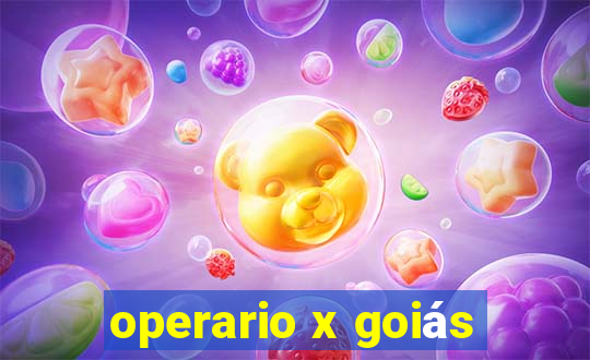 operario x goiás