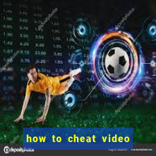 how to cheat video slot machines