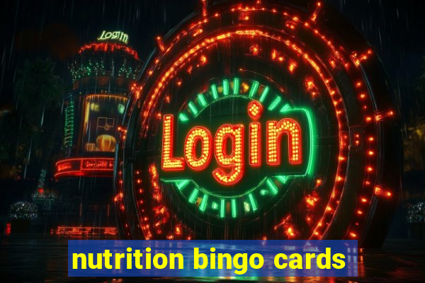 nutrition bingo cards