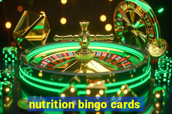 nutrition bingo cards