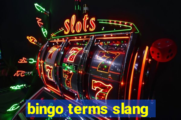 bingo terms slang