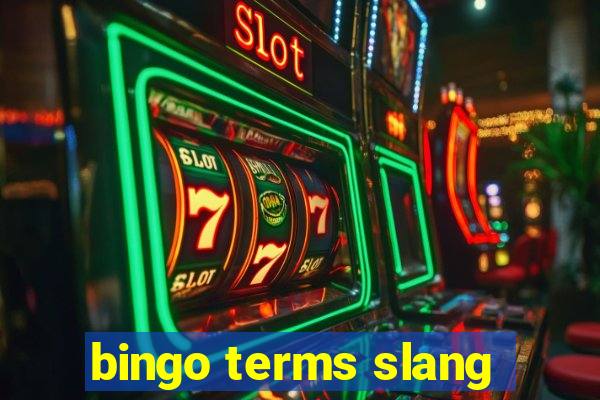 bingo terms slang