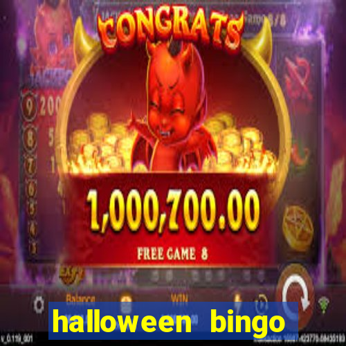 halloween bingo games for kids