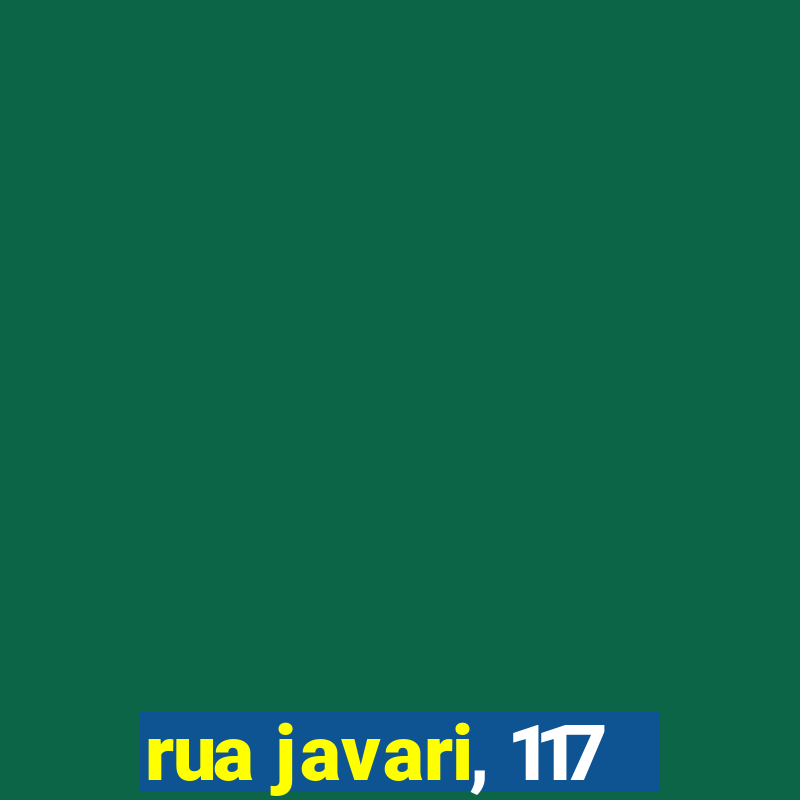 rua javari, 117