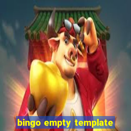 bingo empty template