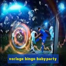 vorlage bingo babyparty