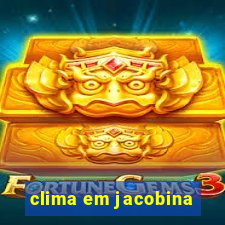 clima em jacobina