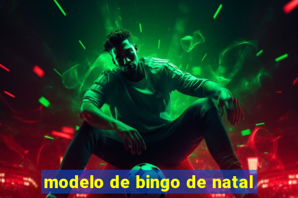 modelo de bingo de natal