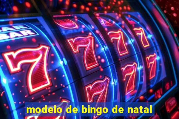 modelo de bingo de natal