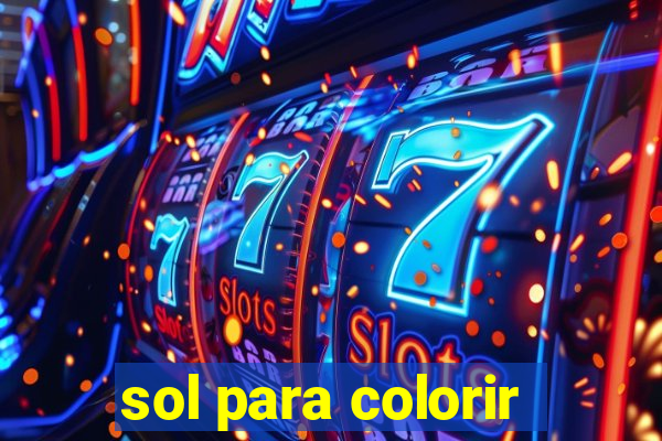 sol para colorir